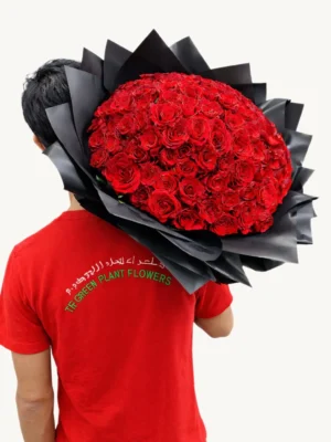 101 red roses bouquet with same-day delivery in Dubai and Sharjah