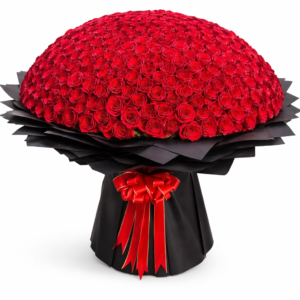 501 red roses bouquet luxury grand flower arrangement with premium black wrapping