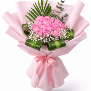 Premium Pink Rose Bouquet - fresh, handpicked pink roses arranged elegantly for gifting in Dubai