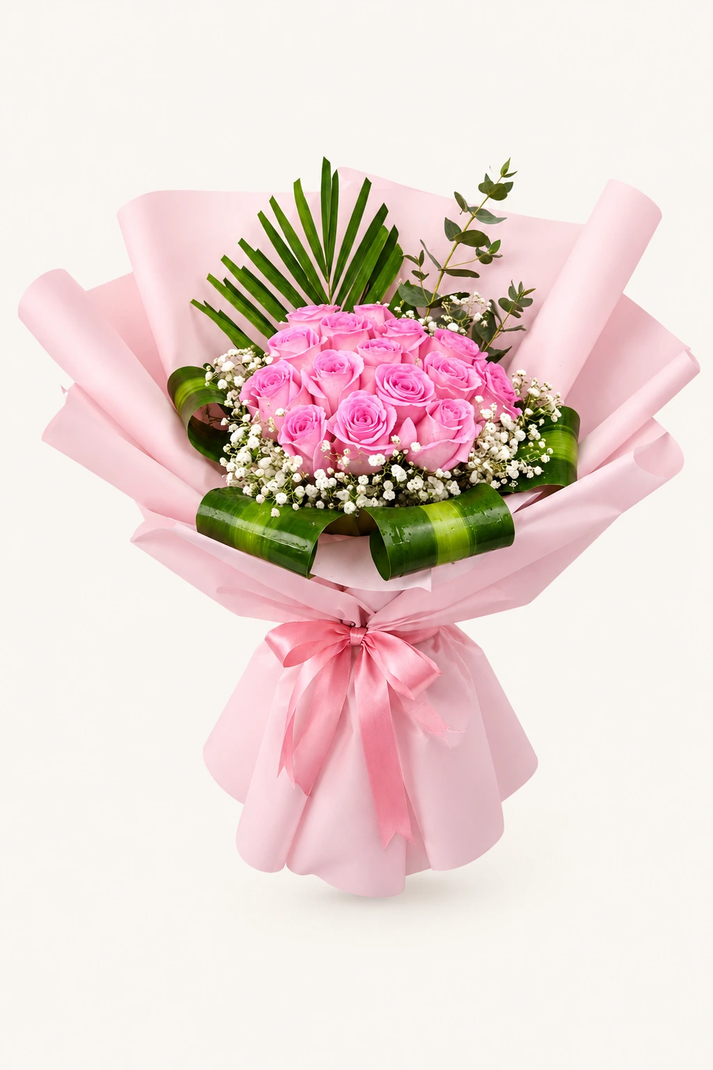Premium pink rose bouquet - fresh handpicked pink roses arranged elegantly, delivery in Dubai & Sharjah