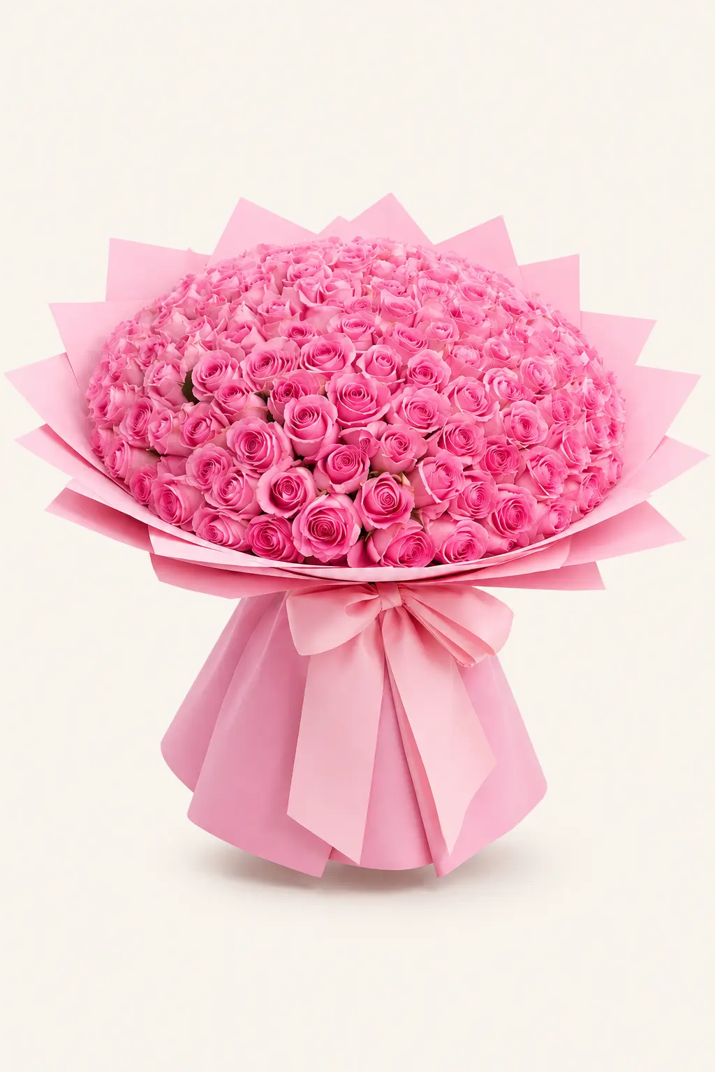 101 pink roses bouquet same day delivery Dubai Sharjah Ajman