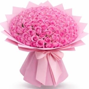 101 pink roses bouquet with same day flower delivery in Dubai and Sharjah
