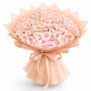 101 pink roses bouquet luxury hand wrapped arrangement