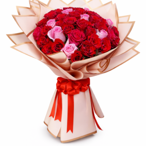 Luxury 50 Roses Bouquet - Premium Fresh Flowers in Dubai