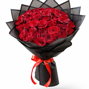 Affordable red roses bouquet with fresh red roses and premium wrapping