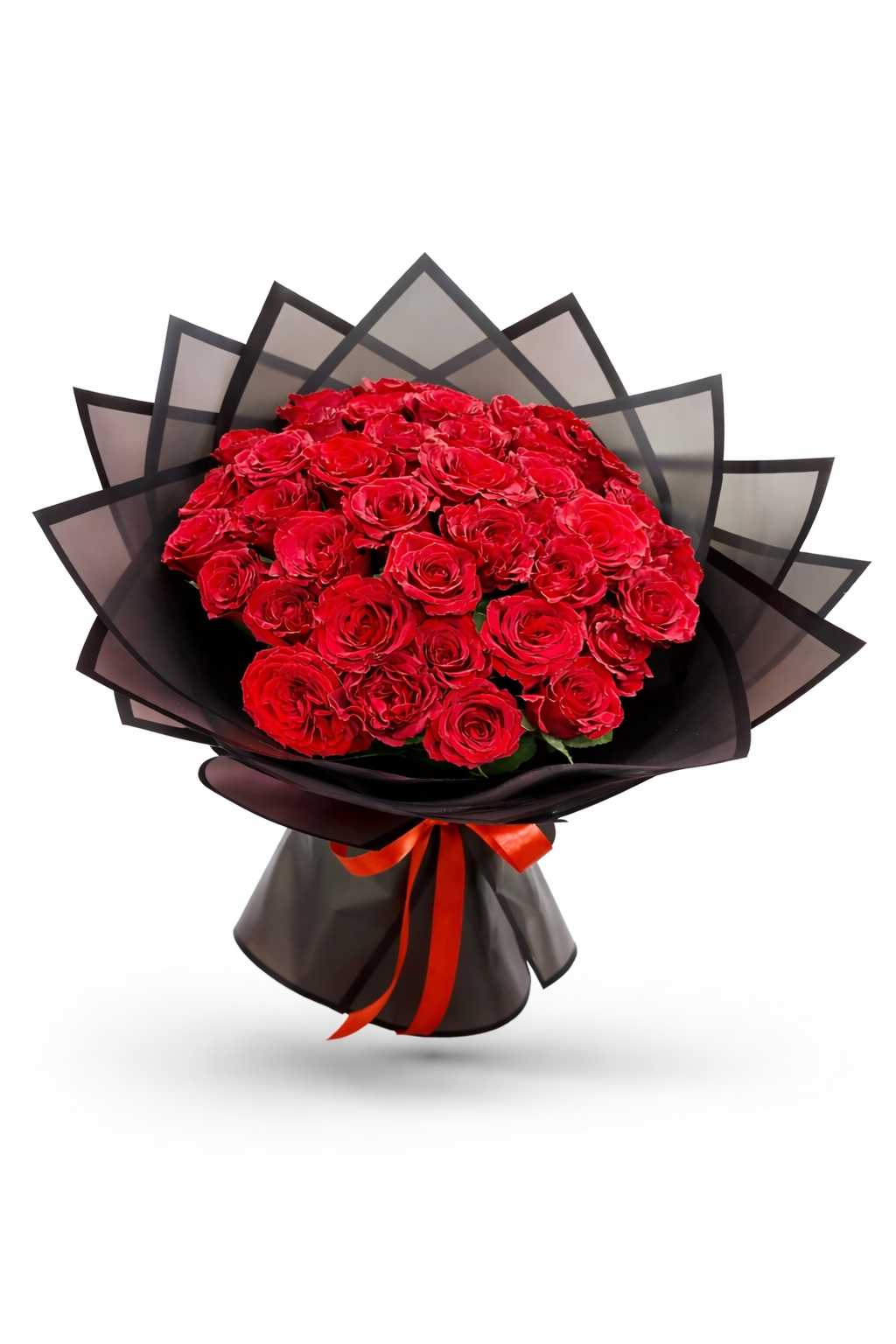 Luxury red rose bouquet with premium fresh roses in Dubai
