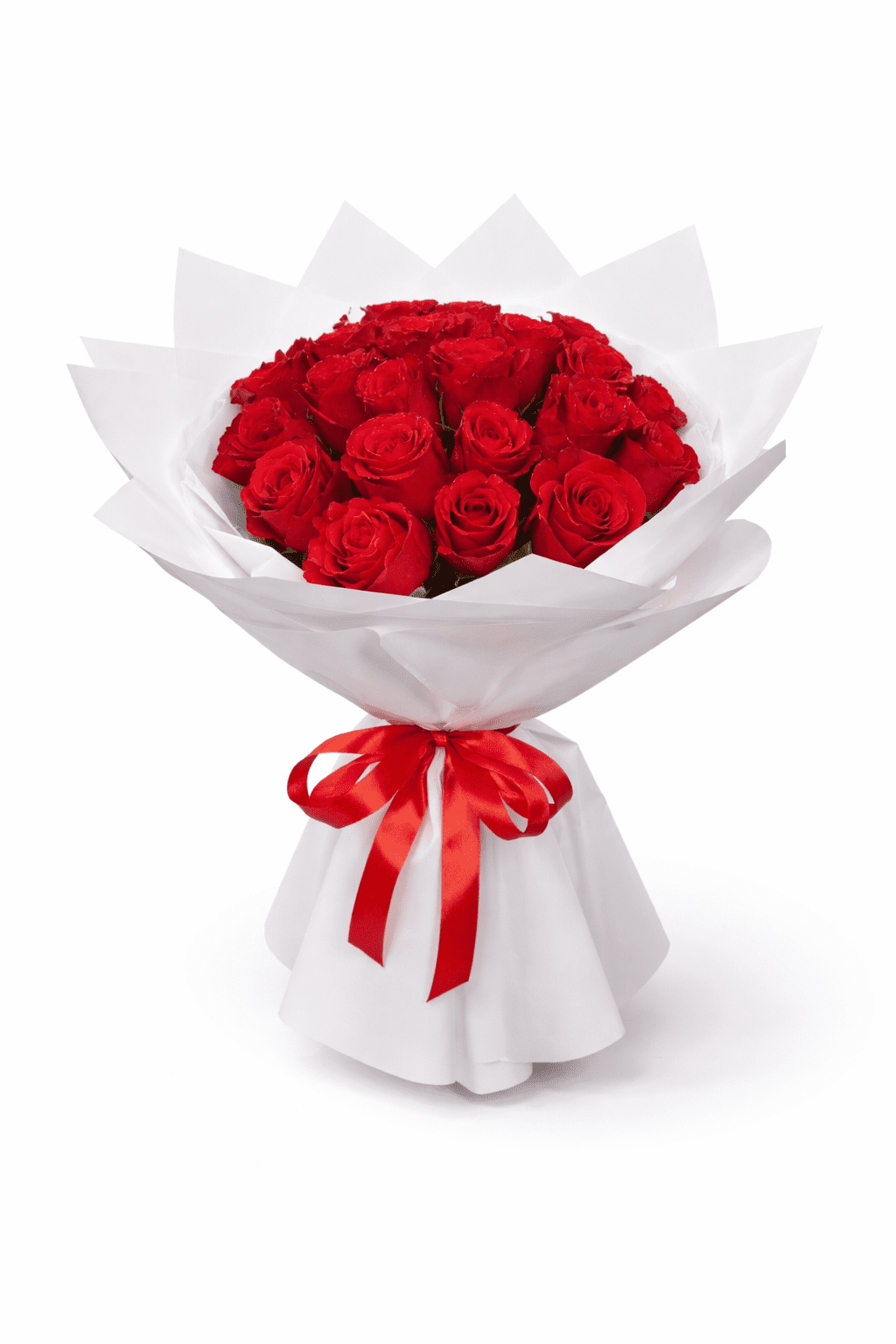 21 red roses bouquet -romantic red rose flower arrangement in Dubai