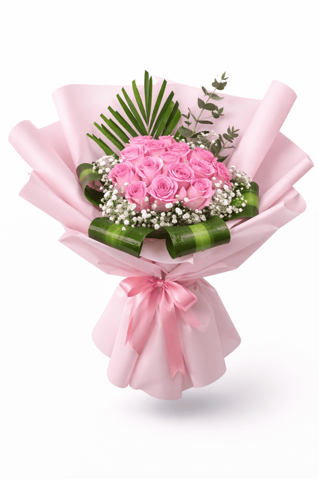 Premium Pink Rose Bouquet - fresh, handpicked pink roses arranged elegantly for gifting in Dubai